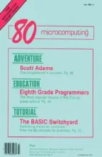 80 Microcomputing 80 Microcomputing