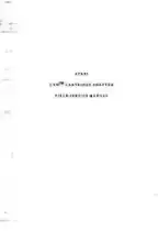 Atari CX55 Cartridge Adapter Field Service Manual