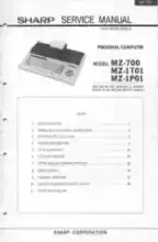 Sharp MZ-700 Service Manual
