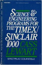 Science & Engineering Programs For The Timex Sinclair 1000 Science & Engineering Programs For The Timex Sinclair 1000